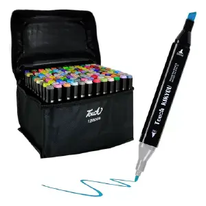 Kit Marcadores 120 unidades doble punta