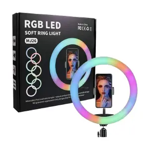 Aro Luz RGB Led MJ26 Celular 26cm