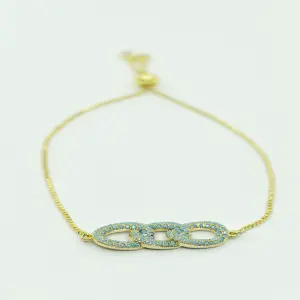 Manilla ajustable cadena verde