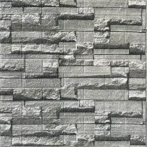 Panel Adhesivo lajas gris x 5 unidades