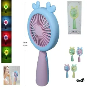 Mini Ventilador Portatil Con Luz