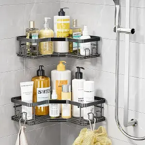 Organizador de Baño Esquinero Ducha X3: ¡Máxima Organización en el Espacio Mínimo! - Organizador de Baño Esquinero Ducha X3