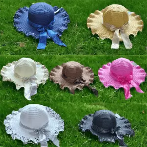 Sombrero de Ala grande, Lazo Estampado 2