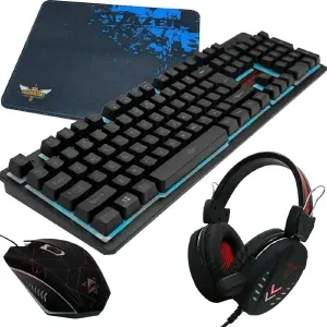 Combo Gamer Teclado Con Luces + Mouse +