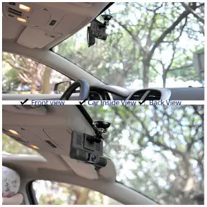 Cámara Para Carro 3 Lentes Visión Noctur