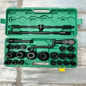 Kit de trinquete de 3/4" - 26 piezas: ¡La herramienta definitiva para tus proyectos! - Kit rachet de 3/4 viene 26 piezas