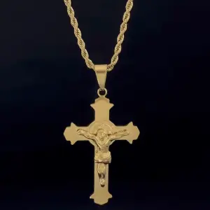 Cadena Lazo 60cm + cruz San Benito