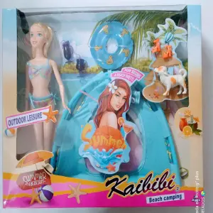 BARBIE PLAYERA CAMPING Y ACCESORIOS
