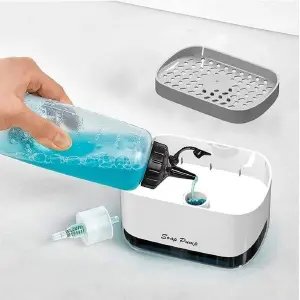 DISPENSADOR DE JABON CON ESPONJA