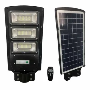 lámpara solar led 90w panel incluido