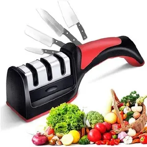 Afilador De Cuchillos Tijera Acero Mango