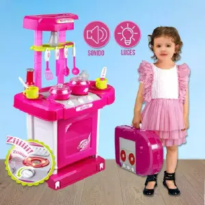 Cocina Infantil Niñas Maletín 008-58