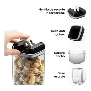 RECIPIENTES HERMETICOS COCINA 7 piezas