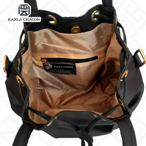 Bolso Dama Karla Chacon Iris Negro