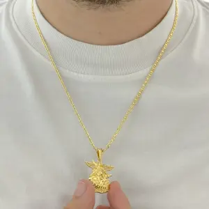 Cadena Escalera Diamantada en Oro 10k