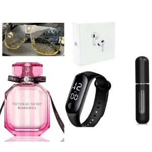Bombshell v/St+airpods+reloj+gafas+perfu