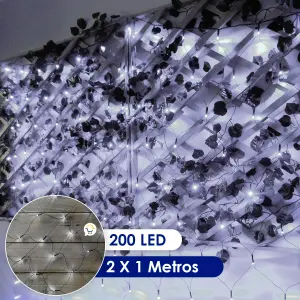 Luces Malla LED 200 Luces 2x1M LCHB180