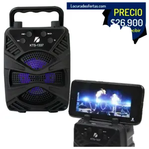 Parlante Pequeño Bluetooth KTS-1337 Port