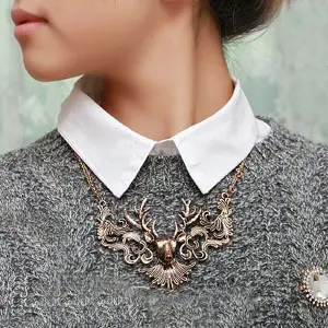 Collar Venado Grande Vintage + Estuche
