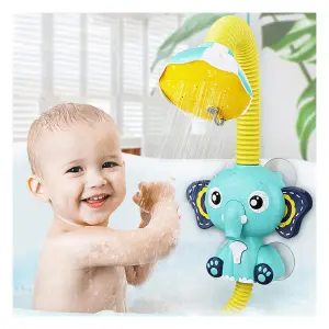Bañera Plegable con Cojín y Ducha Elefan
