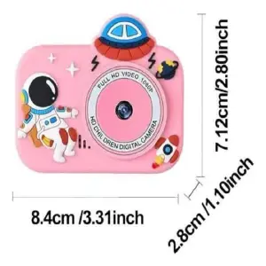 cámara digital niños astronauta rosada