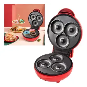 Mini Maquina Donas 3 Ptos Antiadherente