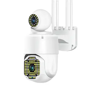 Camara Seguridad Doble Lente Giratoria