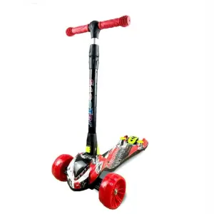 Patineta Scooter Con Humo Niños Azul