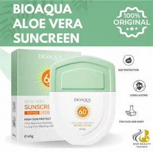 Protector Solar Bioaqua Aloe Vera: ¡Protección y Cuidado en Uno! - PROTECTOR SOLAR BIOAQUA ALOE VERA
