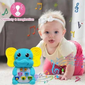 Piano Elefante Mordedor Musical Bebes