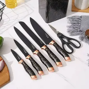 Set de cuchillos Mango En ceramica 7 pcs