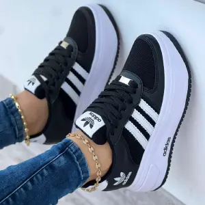Adidas suela Alta Blanco Negro Tmon