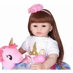 Bebe Aspecto Realista Silicona Unicornio