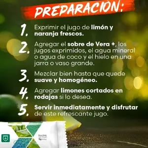Vera+ Fuxion Vitamina C - 7 Sobres: ¡Impulsa tu Salud! - Vera+ Fuxion Vitamina C - 7 Sobres