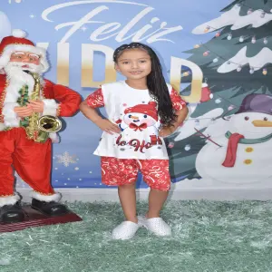 PIJAMA NAVIDEÑA MUÑECO DE NIEVE SHORT