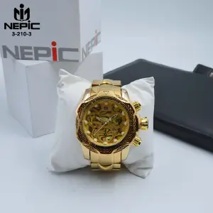 3-210-3 RELOJ NEPIC DORADO DORADO PULSO