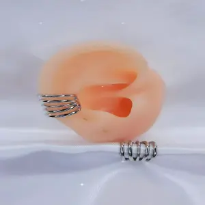 EARCUFF PLATEADO CINCO