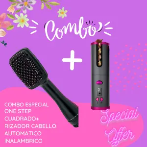 COMBO ONE STEP CUADDRADO + RIZADOR AUTOM