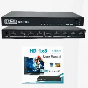 1 Splitter Hdmi 1080p 1x8