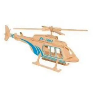 Rompecabezas 3D en Madera Helicóptero