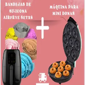 COMB MOLDE SILICONAX6 + MAQUINA MINIDONA