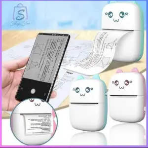 Impresora Portatil Mini, Bluetooth Papel