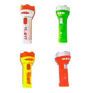 Linterna Led Portable X 4 Unidades + Bat