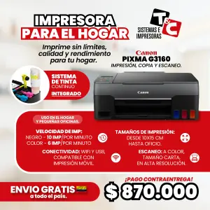 Impresora CANON PIXMA G3160