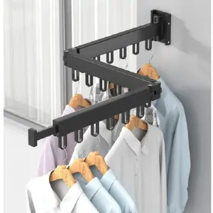 Colgador de ropa plegable pared tendeder