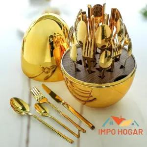 CUBIERTOS + ESTUCHE DE HUEVO