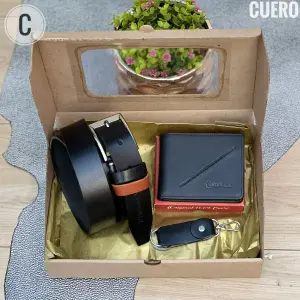 TRIO CORREA DEPORTIVA BILLETERA Y LLAVER