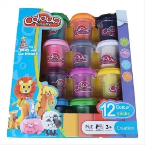Set x 12 Plastilina Colour Dough
