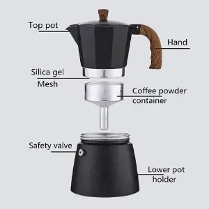 Cafetera Italiana De Aluminio 6 Tazas Ca