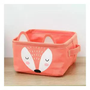 Cesto Infantil Multiusos Rosa Zorro